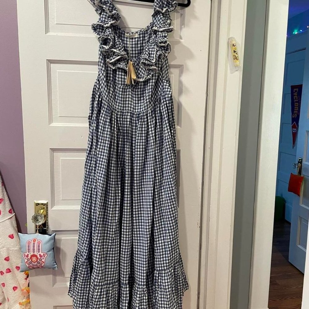 SOLD Doen Sora- Blue Gingham XL